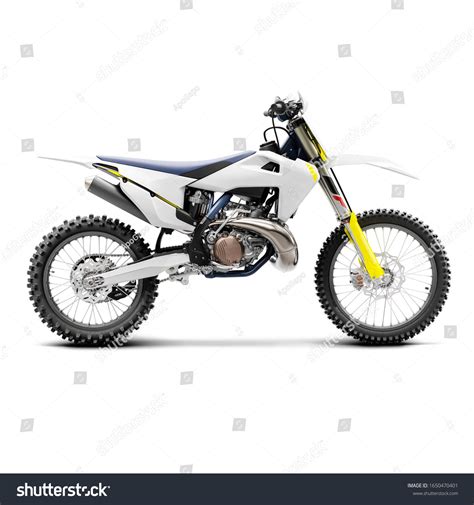 Motocross Bike Isolated On White Background Stock Illustration