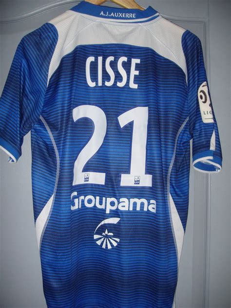 Auxerre Away Football Shirt Sponsored By Maisons Pierre