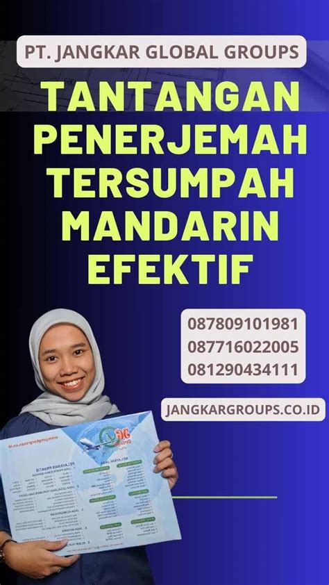 Tantangan Penerjemah Tersumpah Mandarin Efektif Jangkar Global Groups