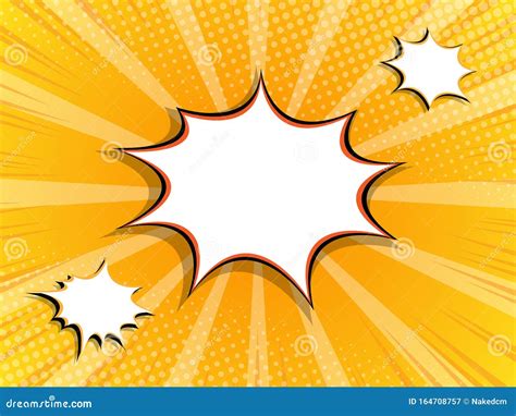 Blank Boom Splash Label Comic Book Stock Vector Illustration Of Burst