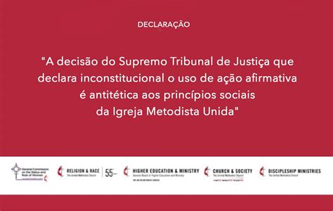 Declaração Sobre Decisão Da Suprema Corte Sobre Ação Afirmativa