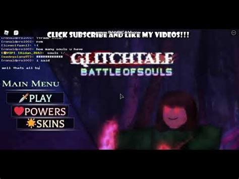 Roblox Glitchtale Battle Of Souls Flowey Showcase YouTube