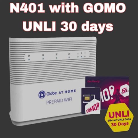 Globe At Home Prepaid Wifi With Gomo Sim Shopee Singapore