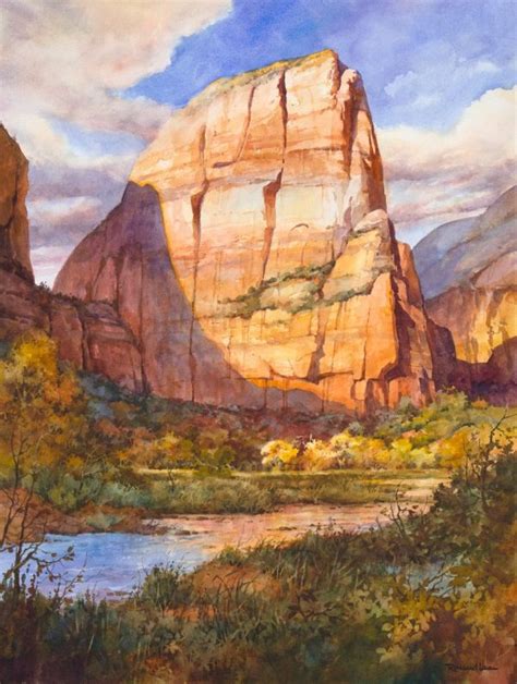 Zion National Park Painting at PaintingValley.com | Explore collection ...