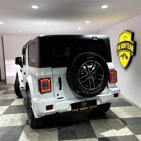 Mahindra Thar Modified With Satin White Wrap Looks Distinct Video