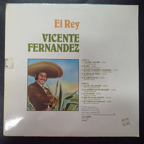 Vicente Fernandez El Rey Y Sus Exitos Latin Mariachi Ranchera