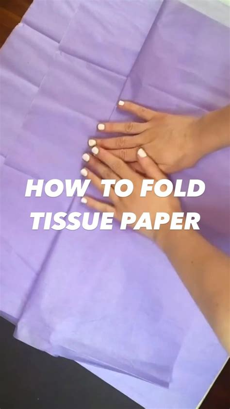 How To Fold Tissue Paper For Packaging Gift Wrapping Techniques Diy