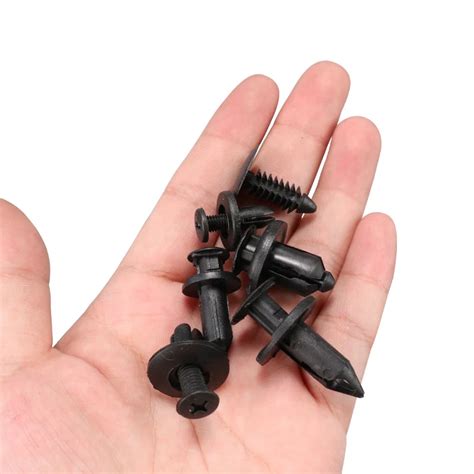 190pcs 6 Size Universal Auto Fastener Push Pin Rivet Trim Clips Vehicle