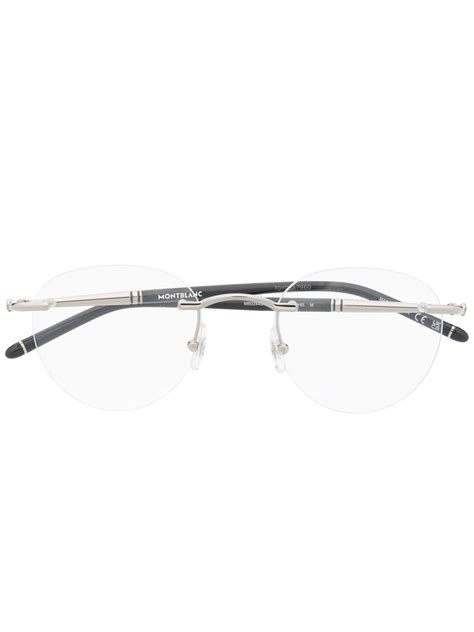 Montblanc Rimless Oval Lens Glasses Farfetch