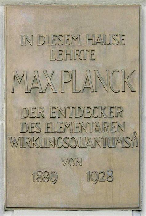 Gedenktafeln In Berlin Max Planck