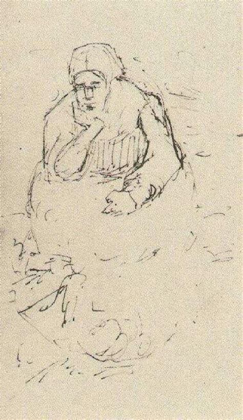 Vincent Van Gogh On Twitter Peasant Woman Sitting With Chin In Hand