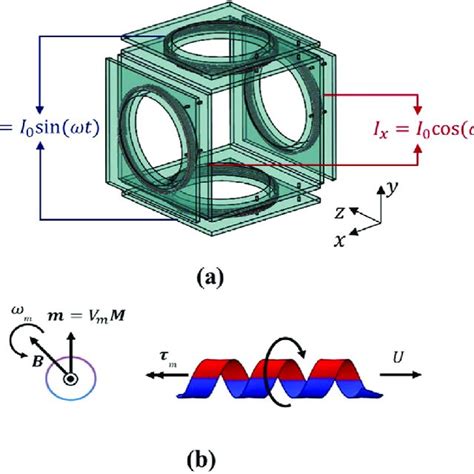 A The Helmholtz Coil Setup With The Reference Coordinate Frame And