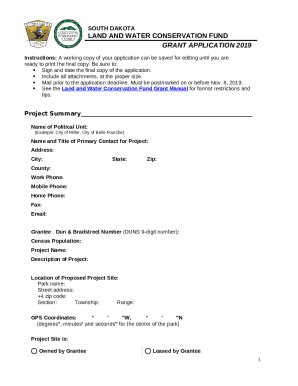 Lwcf The Grant Is Awarded Now What Gfp Sd Doc Template