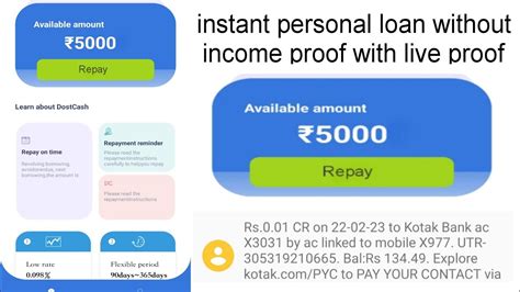 Instant Personal Loan Zero Document Fast Approval Loan App Youtube