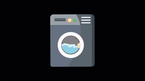 Animated Washing Machine With Alpha 45789867 Stock Video At Vecteezy