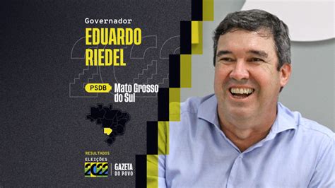 Eduardo Riedel PSDB é eleito governador do Mato Grosso do Sul