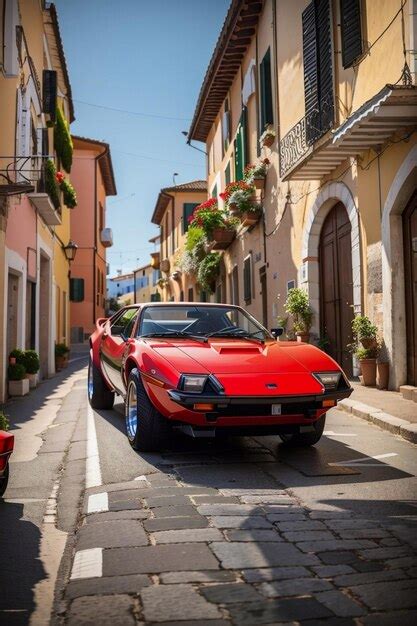 Mejor Auto Rojo Generado Por Descarga De Imagen Ai Foto Premium