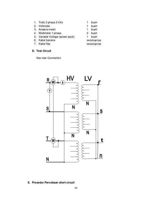 Prosedur Pengujian Rutin Trafo 3 Fasa Hubungan Y Y