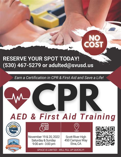 Upcoming Cpr First Aid Aed Trainings Adult Education Pathways