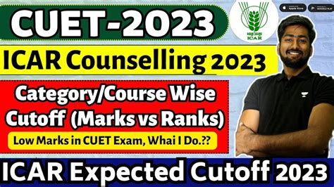 Icar Cutoff Cuet Marks Vs Icar Rank Cuet Icar Bsc Ag Expected