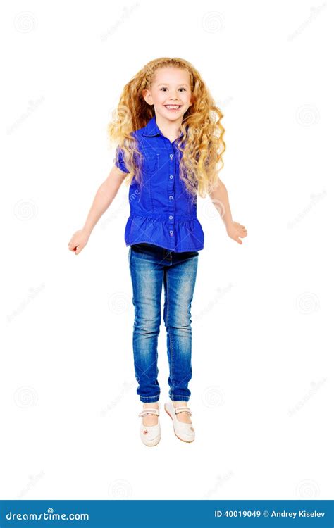 Joyful Girl Stock Image Image Of Happy Casual Curly 40019049