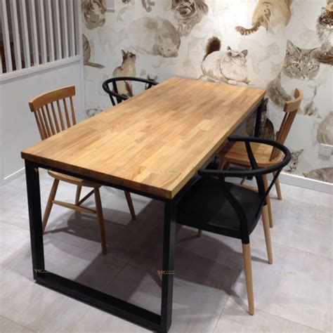 Table De Repas Bois Massif En Fr Ne Style Industriel