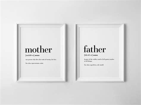 Mothers Day T Mother Definition Sign Mother Quotes Mom Etsy Canada