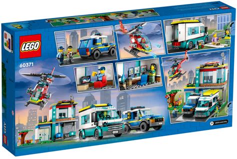 LEGO City 60371 Hauptquartier Der Rettungsfahrzeuge