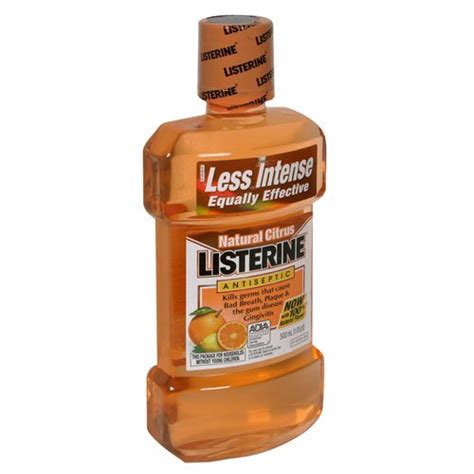 Listerine Natural Citrus Antiseptic Mouthwash 169 Oz