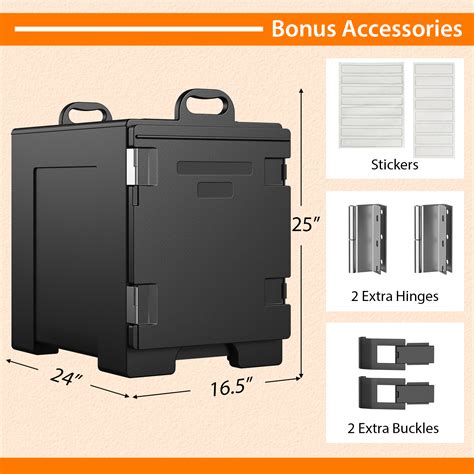 Costway 2 Pack End Loading Insulated Warm Cold Food Pan Carrier