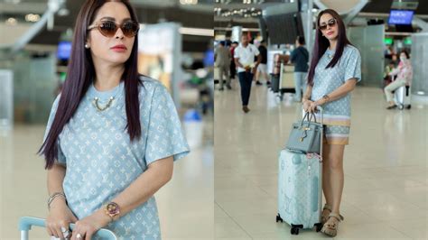 Look Jinkee Pacquiao S All Blue Designer Outfit In Bangkok