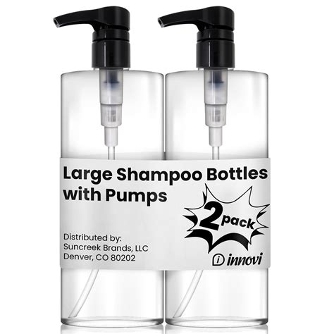 Buy Innovi Refillable Shampoo And Conditioner Bottles Pack Oz