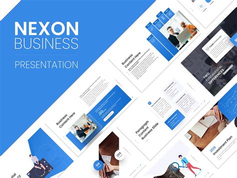 Minimal Powerpoint Template Business Powerpoint Template Blue