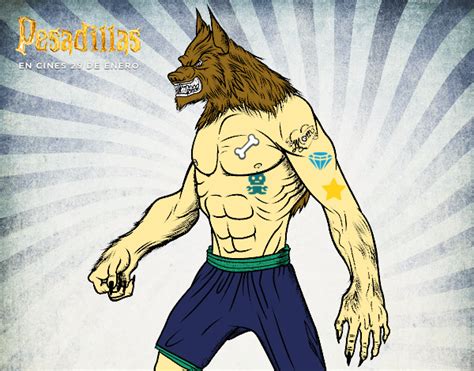 Dibujo De El Hombre Lobo Pintado Por En Dibujos Net El D A A