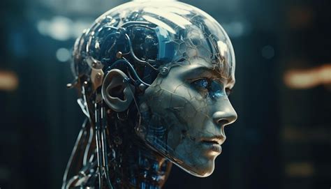 Premium Ai Image Humanoid Robots Cyborgs Generative Ai