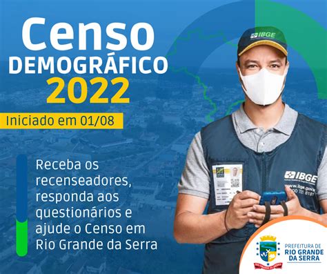 Rio Grande da Serra Coleta do Censo Demográfico 2022 começou nesta