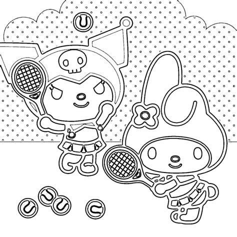 Dibujos De Kuromi Y My Melody De Sanrio Para Colorear Para Colorear