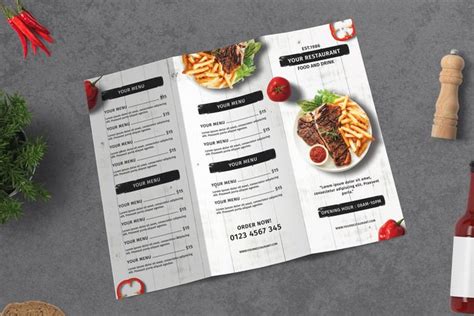 30+ Cool Restaurant Menu Brochure Templates & Designs 2020 - Templatefor