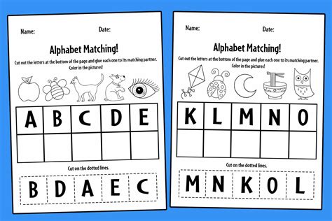 Free Printable Alphabet Letter Recognition Worksheets Pdf A To Z