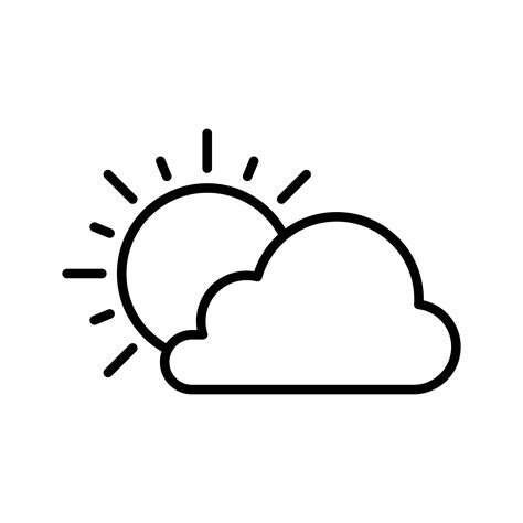 Cloudy Weather Icon 1500512 Vector Art at Vecteezy