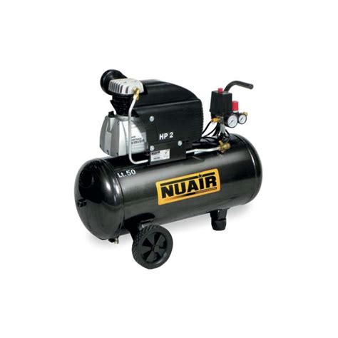 Nuair Compresseur à air 2CV 15kW Monophasé 50L Entraînement direct