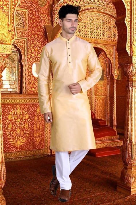 Wedding Plain Silk Mens Kurta With Payjama At Rs 720piece In Surat