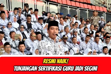 Sah Tunjangan Sertifikasi Guru Resmi Naik Dan Berlaku Di Segini