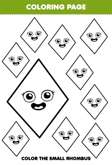 Rhombus Coloring Pages