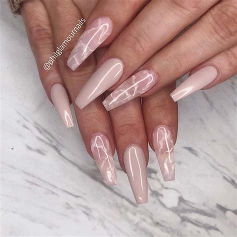 63 Nail Designs And Ideas For Coffin Acrylic Nails Stayglam