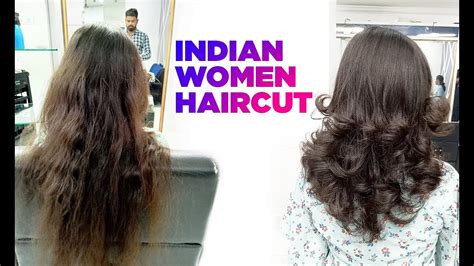 Long Layer Haircut On Indian Women For Beautiful Long Hair Youtube