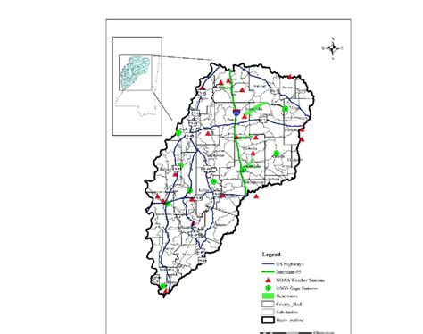 Yazoo River Map