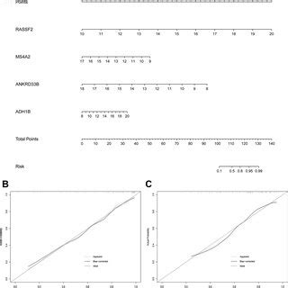 Construction And Validation Of Nomogram A The Nomogram Was