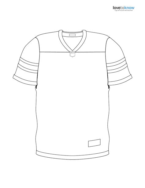 Football Jersey Coloring Page Download Printable PDF | Templateroller