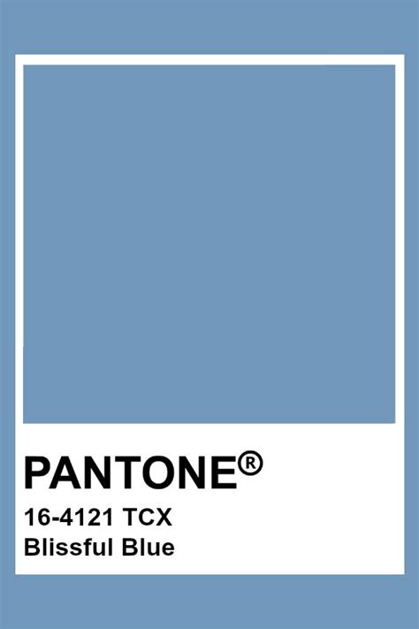 Pantone Tcx Blissful Blue Pantone Color Blue Pantone Azul